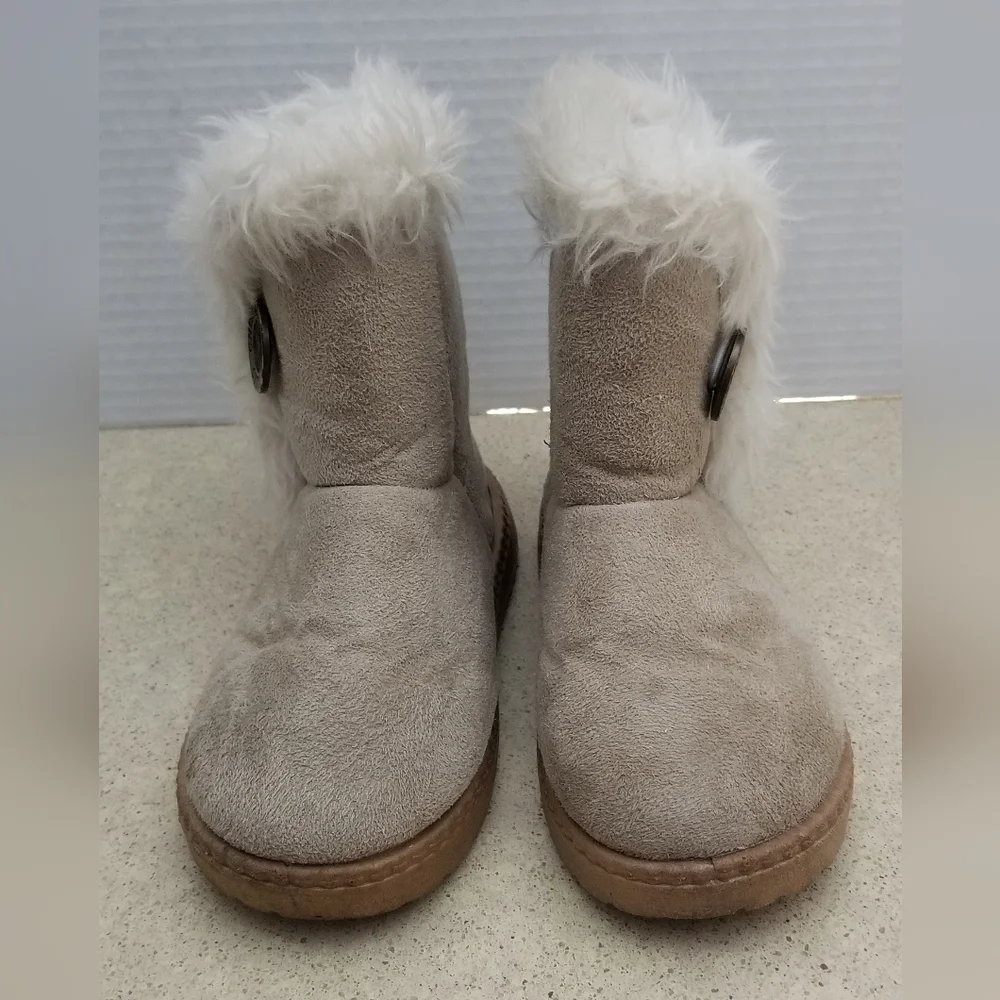 China Buttons City Toddler Girls Boots, Fleece Lined